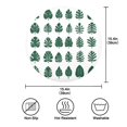 thumbnail image 4 of Round Plate Mat 15.4x15.4 Inchesx1 Placemat Table Mat Kitchen Mat Coffee Mat Fabric Thick, Strong Wear-Resistant, Heat Resistance Beautiful Cartoon Green Leaves, 4 of 7