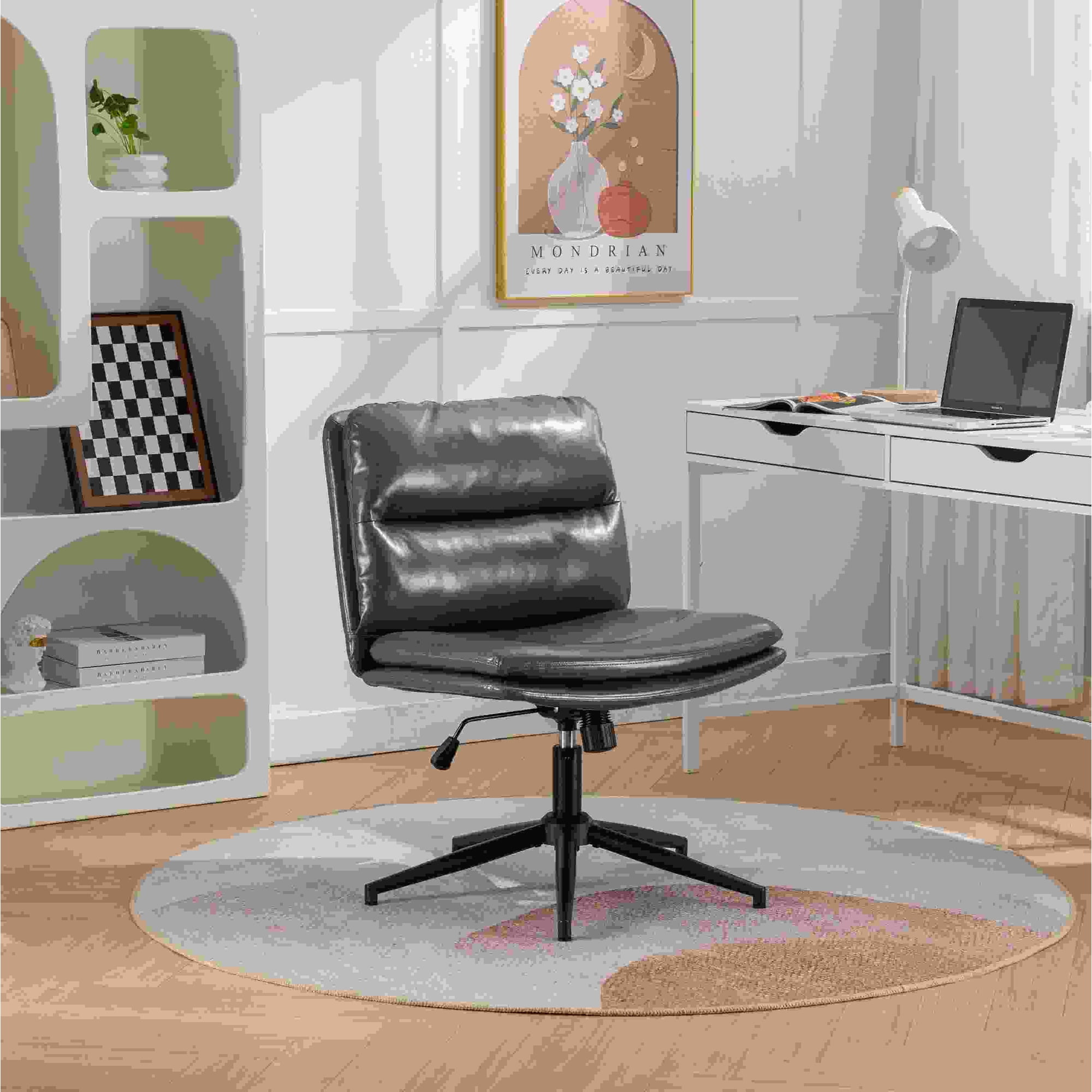 adjustable swivel criss-cross chair wide product