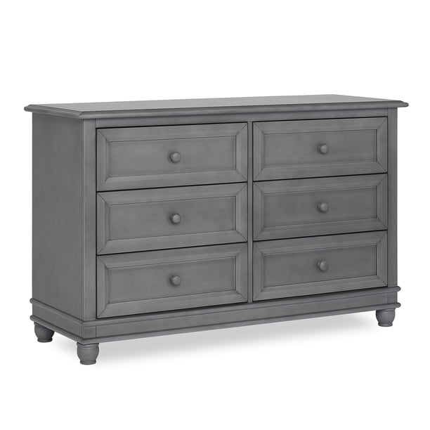 Evolur Hampton Double Dresser, Storm Gray