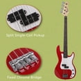 thumbnail image 6 of Glarry Bass Guitar Kit with Bag,Amp,Strap,Pick,Wrench Tool,Red, 6 of 9