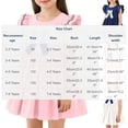thumbnail image 3 of Auroural Summer Dresses For Toddler Girls Girls' Dresses Children's Skirts Children's Bow Princess Dresses Girls' Flying Sleeve Dresses 5-6 Years, 3 of 7