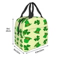 thumbnail image 3 of Fotbe St. Patrick's Day Bolsa Térmica con Estampado y Forro de Aluminio Grueso Bolsa de Almuerzo con Bolsillo Frontal para Hombres y Mujeres, Ideal para Trabajo, Escuela, 3 of 8