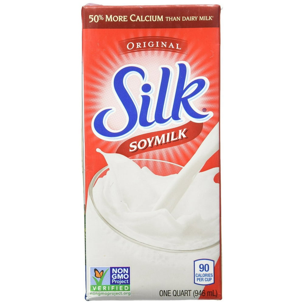 (12 Pack) Silk, Soy Milk, Plain, 32 fl oz