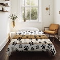thumbnail image 4 of Brown Paw Print Large Tapestry for Bedroom Wall Hanging Tapestry,Vintage Farmhouse Country Wooden Grain Ceiling Backdrop Tapestries Poster Blanket Wall Decor for Teens Room Living Room 100" x 59", 4 of 8