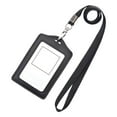 thumbnail image 7 of ID Badge Holder with Neck Lanyard Holder Vertical Black, 7 of 7