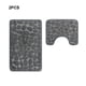 thumbnail image 4 of Juego de alfombrillas de baño Cateissary Poliéster Gris Oscuro, 4 of 6