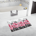 thumbnail image 2 of SUNENAT Watercolor Flower Rose and Polka Dots Non-Slip Bath Rug Absorbent Shower Mat Bath Mats for Tub Bathroom Home Decor Large Size 20 x 32 Inches, 2 of 5