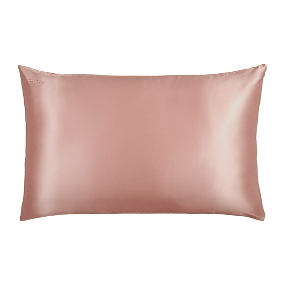 Blissy Silk Pillowcase - 100% Pure Mulberry Silk - 22 Momme 6A High-Grade Fibers - Silk Pillow Cover for Hair & Skin - Regular, Queen & King with Hidden Zipper (Standard, Rose Gold)