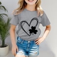 thumbnail image 2 of Godom Short Sleeve Shirt for Girls Comfortable Cotton Tees for Kids Girls Summer Tops, 2 of 5