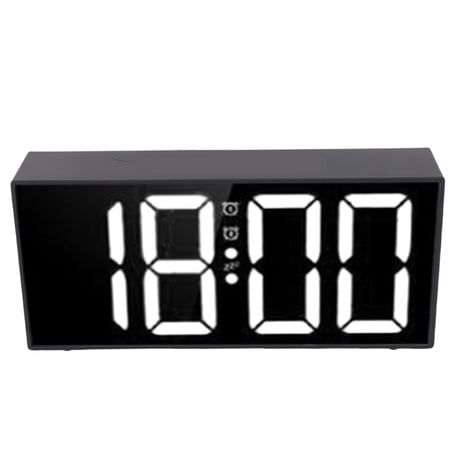 NFTIGB Loud Dual Alarm Clock 7 . 4 Inch / 18 . 8 cm Mirror LED Vibrating Alarm Clock with Bed photo