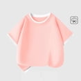 thumbnail image 2 of Bovxnpu Girls Short Sleeve T Shirts Kids Summer Tops Solid Cotton T Shirt For Kids Tees, 2 of 7