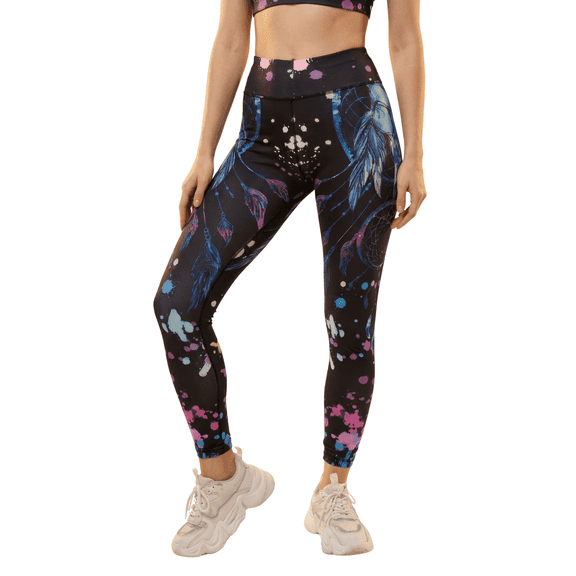 Women’s Printed Moisture-Wicking Legging, Comfortable Activewear Stretch Pants