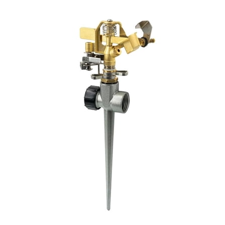 AquaGen 8430420 1/2 Inch Metal Impact Sprinkler on Spike