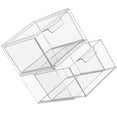 thumbnail image 3 of HOMEMAXS Transparent Plastic Drawer Organizer for Storage in Bedroom Bathroom Vanity Kitchen 2 Pcs 6.3x4.7x2.8 Inch, 3 of 8