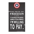 thumbnail image 2 of Rogan, Mark 14x18 Gold Ornate Wood Framed with Double Matting Museum Art Print Titled - Capt America Quote, 2 of 4