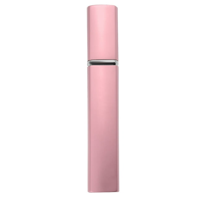 Atomizador de perfume portátil recargable para viaje, botella vacía con bomba, loción en aerosol, 12 ml, color rosa