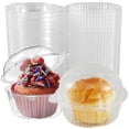 thumbnail image 1 of 100 Pcs Cake Slice Boxes, Individual Cake Boxes Clear Cake Boxes with Sealing Stickers Square Individual Cupcake Boxes Slice Cake Boxes for Cake Portions, Muffins, Salad, Cheese, 1 of 8