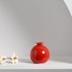 thumbnail image 5 of Decoración del hogar para la sala de estar y el vestíbulo - Jarrón de cultivo de agua con flores artificiales - Rojo, 5 of 6