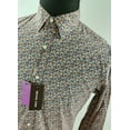 thumbnail image 2 of Michael Kors LIBERTY FABRIC BLUE PATTERN Slim Fit Remington Shirt, US 2X-Large, 2 of 4