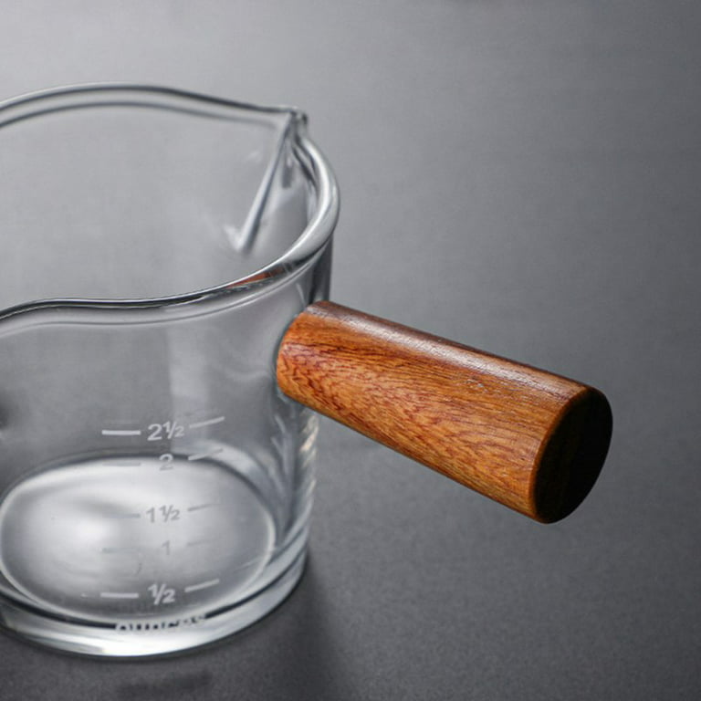 PARACITY Espresso Cup with Handle, Double Spout Glass Measuring
