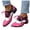 Hot Pink, variant on Womens British Oxfords Dress Shoes Vintage Color Block Pointed Toe Leather Chunky Mid Heel Ankle Combat Boots