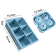 thumbnail image 2 of Molde para bandeja de hielo, 2 uds., molde para caja de hielo, 4 agujeros, bola de hielo azul Moro + 6 rejillas azul Moro Adepaton CPB-US-CJZ97-2, 2 of 5