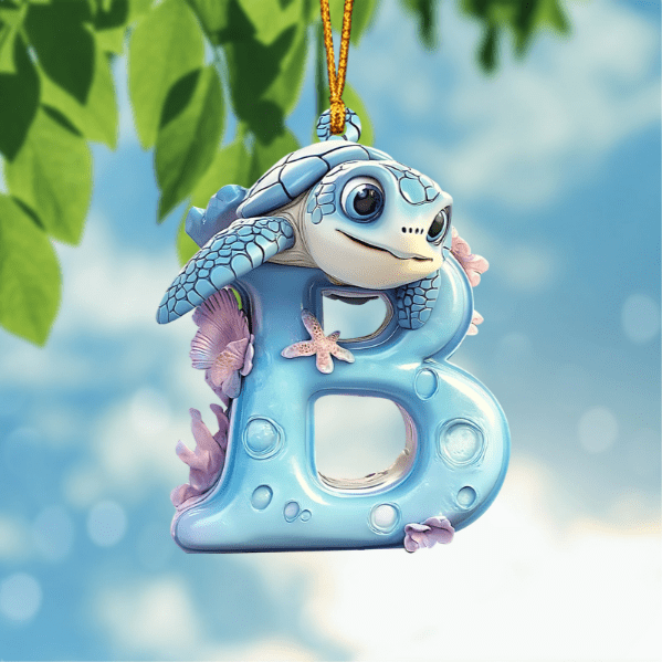 Lindo Adorno con Forma de Letra de Tortuga