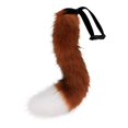 thumbnail image 1 of Colgante de cola de animal 3D para Halloween, con pompones y soporte para mujer, cola peluda de moda, 50 cm, cola de peluche para Halloween, 1 of 5
