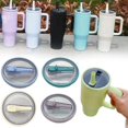 thumbnail image 4 of FeiKong Tapa de repuesto con pajita abatible para vaso de 40 oz compatible con Stanley Quencher, 4 of 4