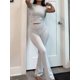thumbnail image 2 of Conjuntos de salón de 2 piezas Y2K para mujer, pantalones de pierna recta, camiseta corta de manga corta, trajes casuales, traje cómodo a juego, 2 of 5