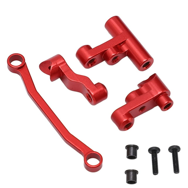 Piezas de actualización de automóviles RC, Conjunto de dirección RC Conjunto de dirección de aluminio para reemplazo de camiones de rally Bloques de dirección RC Operación suave