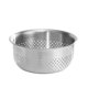 thumbnail image 5 of Fregadero/cesta de escurridor de acero inoxidable para lavar verduras, colador de cocina multiusos apilable para cocinar y limpiar., 5 of 8