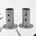 thumbnail image 3 of 2PCS Professionnel Durable 2 Trous Douille de Poteau de Colosset en Acier Inoxydable Robuste, 3 of 7