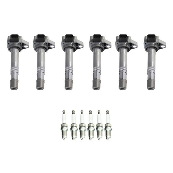 Ignition Coil and Iridium Spark Plug Compatible with Acura MDX EL Honda Civic Replacement for UF307 Fits select: 2006 HONDA PILOT EX, 2003-2005 HONDA PILOT EXL