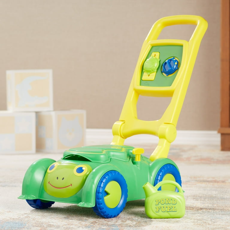 Melissa & Doug Sunny Patch Snappy Turtle Lawn Mower - Pretend Play