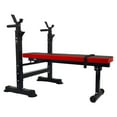 Fitvids LX400 Adjustable Olympic Workout Bench with Squat Rack for