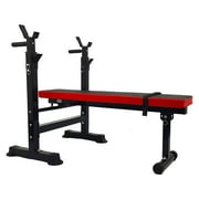 BalanceFrom LX400 Adjustable Olympic Workout Bench with Squat Rack