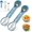 Green, variant on Melon Baller Scoop Set Stainless Steel Fruit Carving Tools Watermelon Scooper, 6-in-1 Fruit Cutters Shapes with Pulp Separator for Salad (2pcs-Blue)Q