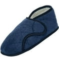 thumbnail image 1 of Men's Navy Edema Slipper for Swollen Feet-opens Fully (XL 12-13), 1 of 4