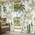thumbnail image 3 of Green Palm Tree Outdoor Curtains for Patio Waterproof, Windproof Privacy Curtains with Weighted Bottom, Summer Beach Cactus Outside Drapes for Picnic Garage Backyard Cabana 54"x108" 2 Panel, 3 of 8