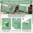 thumbnail image 2 of Ktaxon 80 Qt Rolling Ice Chest Cooler Cart Outdoor Trolley with Storage Shelf, Bottle Opener & Cap Collector for 48 Hour Cold Drinks,Pea Green, 2 of 8
