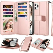 Njjex Wallet Case For iPhone 11 XI, For iPhone 11 Case (6.1"), [9 Card Slots] PU Leather ID Credit Holder Folio Flip
