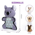 thumbnail image 3 of Raccoon Squeaky Dog Toys,Plush+TPR Rubber,Cleanning Teeth Dog Chew Toys for Small Medium Large Dogs,Tug-of-war Dog Toy，Koala, 3 of 7