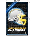 thumbnail image 3 of NFL Los Angeles Chargers - Neon Helmet 23 Wall Poster with Pushpins, 22.375" x 34", 3 of 4
