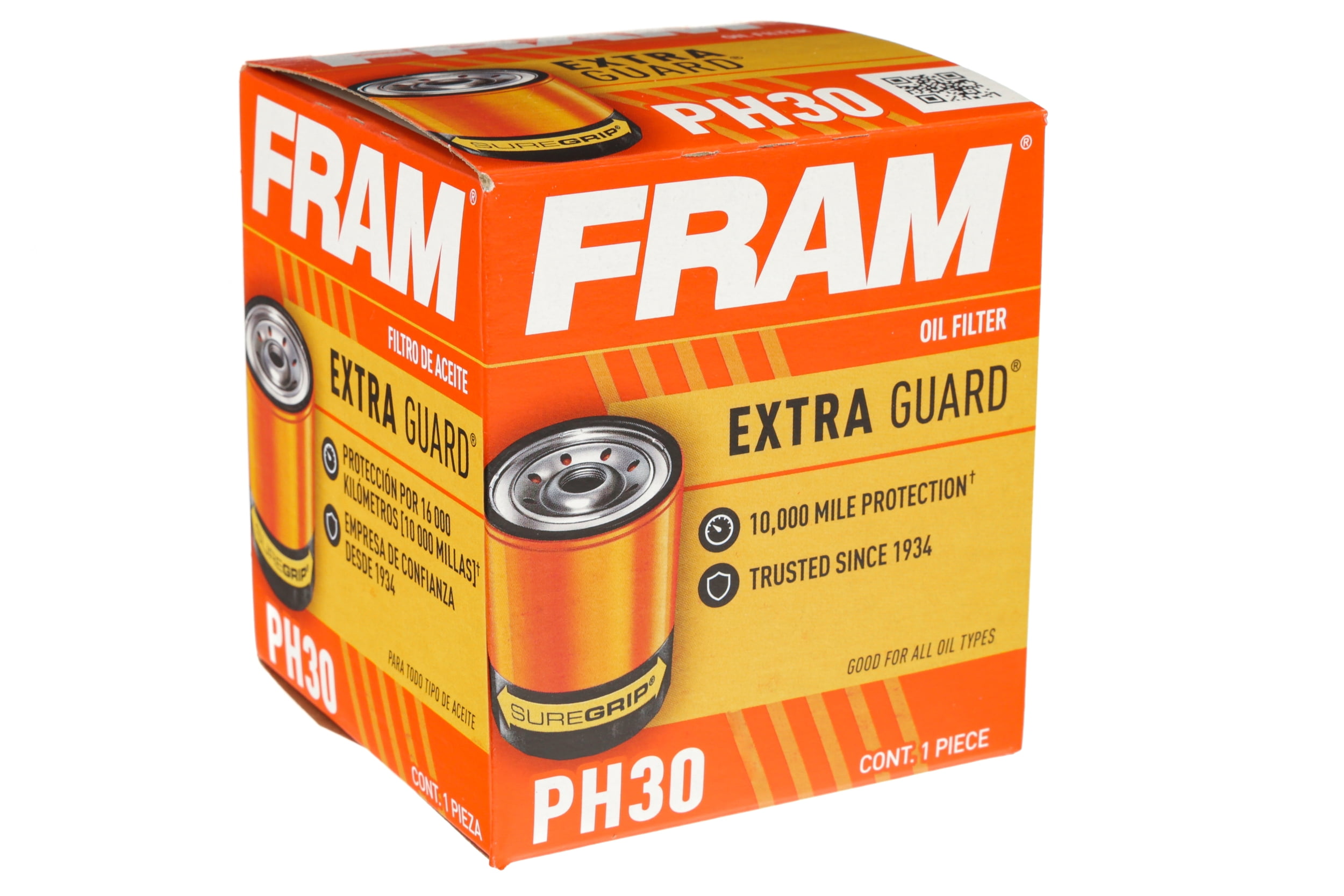 3 pack) Fram Extra Guard PH30 Engine Oil Filter