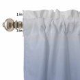 thumbnail image 4 of Minimalist Blue Curtain Valances Set and Grey Gradient Kitchen Curtains 24&nbsp;inch Length Rod Pocket Valance and Tiers 3 Piece Set Small Bedroom Bathroom Laundry Decor, 4 of 9