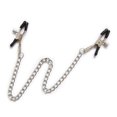 thumbnail image 1 of SUTENGDA Adjustable Pressure Clips Clamps Jewelry Non Piercing Nipple Rings with Metal Chain, 1 of 2