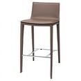 thumbnail image 2 of Home Square Palma 30" Leather Contemporary Bar Stool in Mink - Set of 2, 2 of 4
