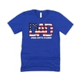 thumbnail image 2 of Patriotic Flag Dad Shirt for Men Funny Man Myth Legend T-Shirt for Dad Vintage Royal Shirt Adult 2XL, 2 of 5