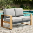 thumbnail image 4 of LayinSun Aluminum Patio Furniture Set 2 Seat Loveseat, Oversized Seat with Hight Back, Outdoor Conversation Sets for Porch, Balcony, Deck, 4 of 7